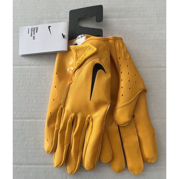 NIKE Vapor Jet Football Gloves Size 3XL Yellow Receiver DX4504-702 NWT - Picture 2 of 6